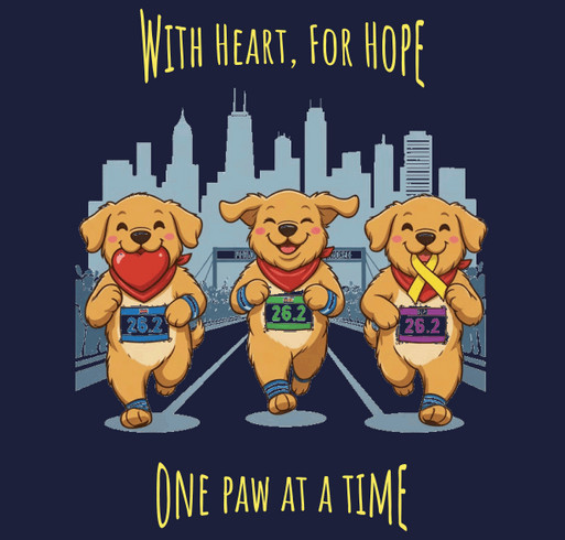 Chicago Marathon 2026 shirt design - zoomed