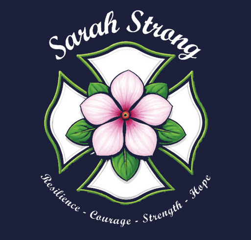 Supporting Sarah's fight shirt design - zoomed