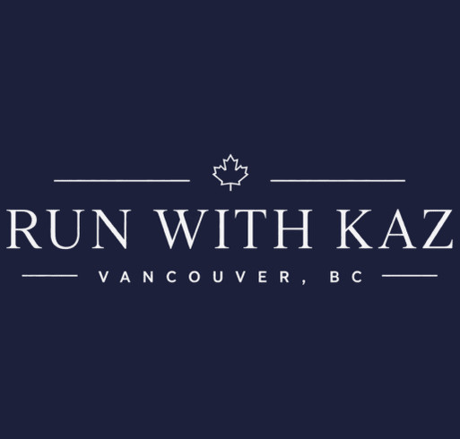 Run With Kaz x YWCA shirt design - zoomed