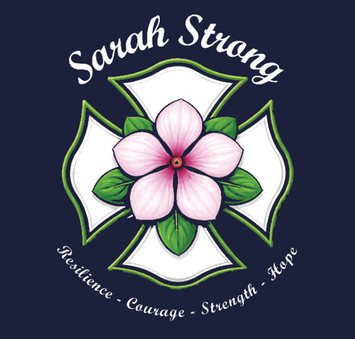 Supporting Sarah's fight shirt design - zoomed