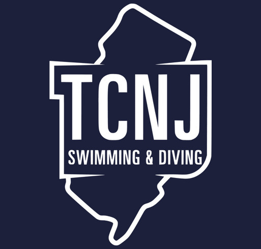 TCNJ Women’s Swim x TCNJam Fundraiser shirt design - zoomed