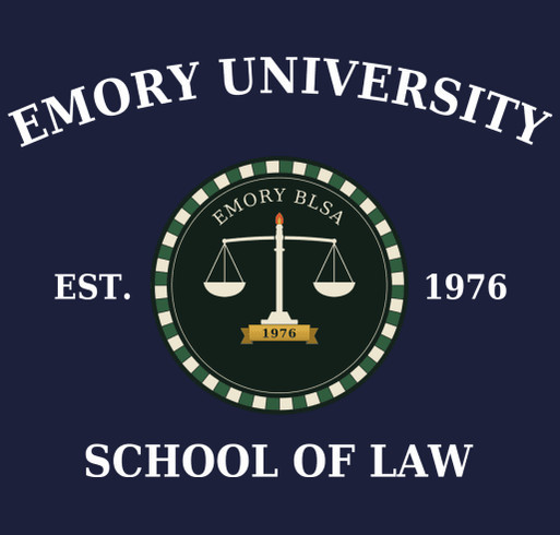 Emory BLSA Heritage Crewneck shirt design - zoomed