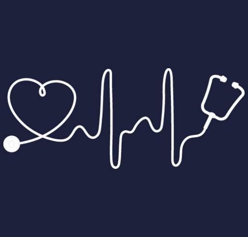 stethoscope crewneck shirt design - zoomed