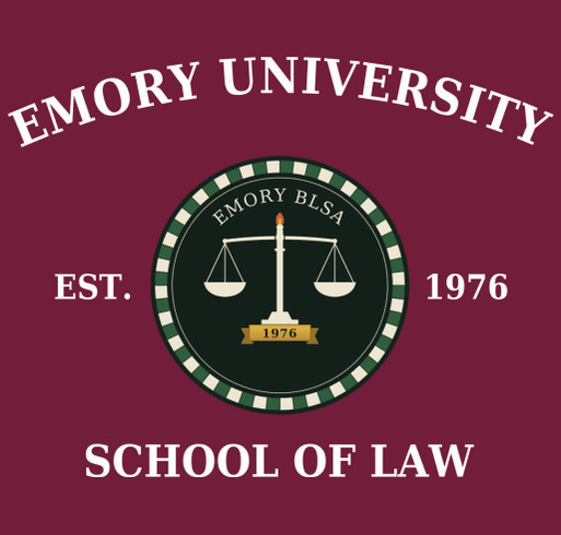 Emory BLSA Heritage Crewneck shirt design - zoomed