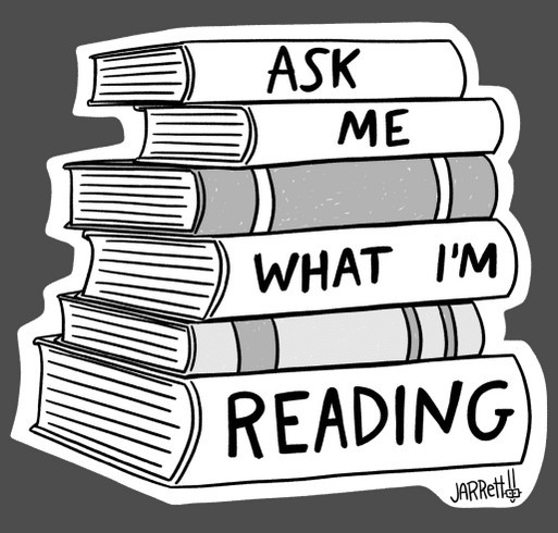 Ask Me What I'm Reading! shirt design - zoomed