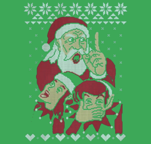 Zelda CDI Christmas Sweater shirt design - zoomed