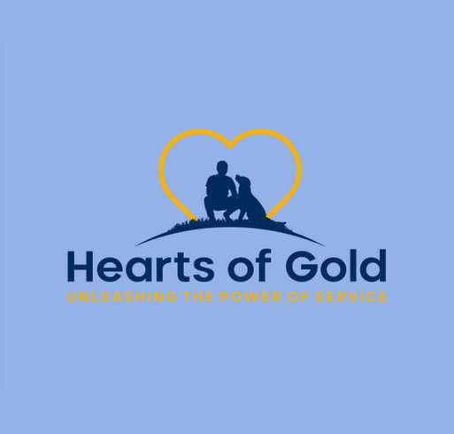 Hearts of Gold Service Dogs shirt design - zoomed