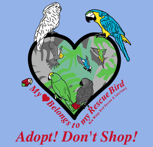 New Wings Bird Rescue and Sanctuary shirt design - zoomed