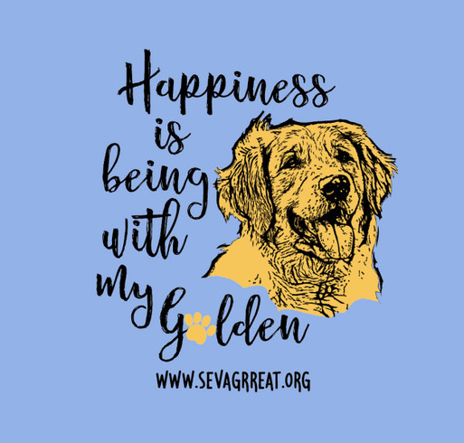 Happiness Is Being With My Golden Retriever shirt design - zoomed