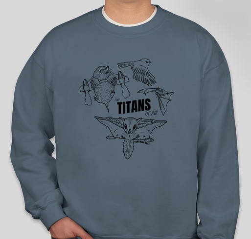 PAWS Wildlife - Tiny Titans of Air Fundraiser - unisex shirt design - front