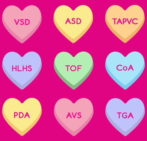 Heart Month! shirt design - zoomed