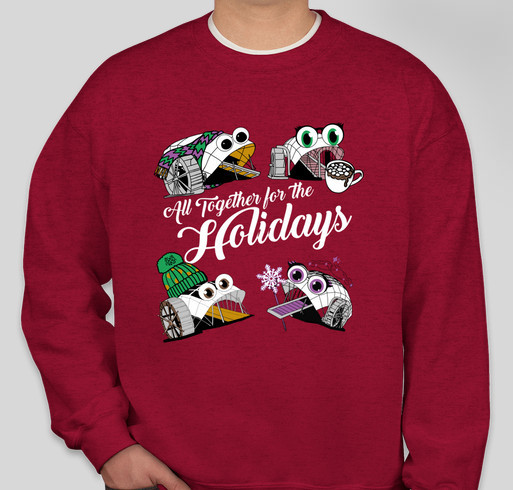 All together for the Holidays! Fundraiser - unisex shirt design - front