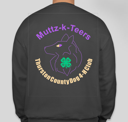 Muttz-K-Teers Dog 4-H Club Fundraiser - unisex shirt design - back