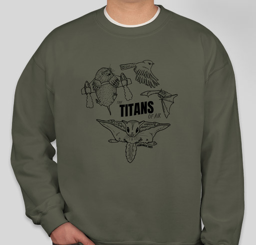 PAWS Wildlife - Tiny Titans of Air Fundraiser - unisex shirt design - front
