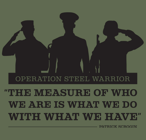 Operation Steel Warrior - Nucor Business Technology shirt design - zoomed