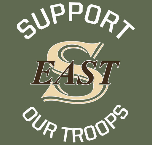 East Supports Our Troops shirt design - zoomed