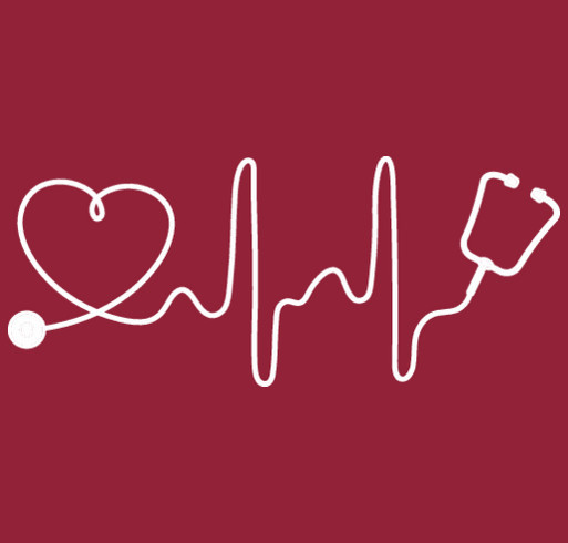 stethoscope crewneck shirt design - zoomed