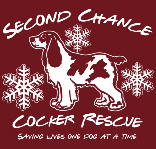 Second Chance Cocker Rescue Holiday 2021 shirt design - zoomed