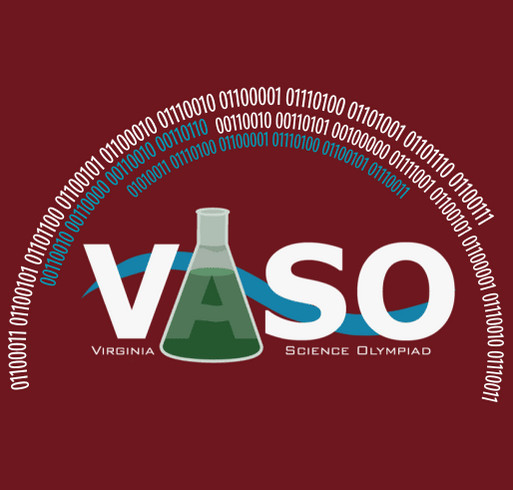 Virginia Science Olympiad Commemorative 25th Anniversary and 2026 State Tournament T-Shirts shirt design - zoomed
