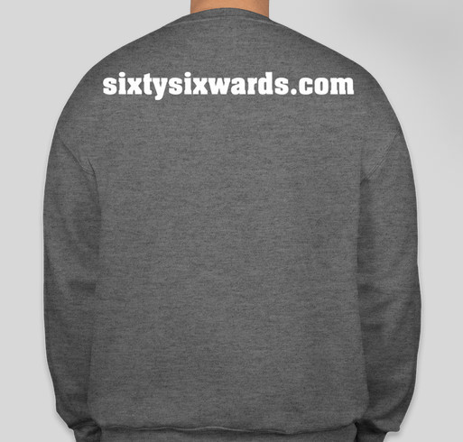 Sixty-Six Wards' third birthday! Fundraiser - unisex shirt design - back