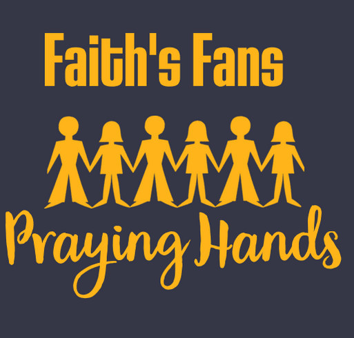 Faith's Fans Praying Hands shirt design - zoomed