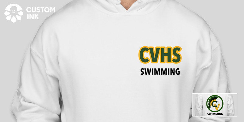 CVHS SWIMMING Sweatshirt 2024 Custom Ink Fundraising