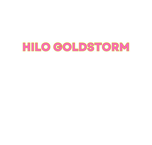 Hilo GoldStorm Hoodie - white shirt design - zoomed