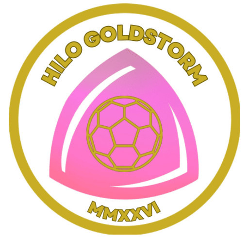Hilo GoldStorm Hoodie - white shirt design - zoomed