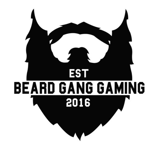 Beard Gang Gaming Funding shirt design - zoomed