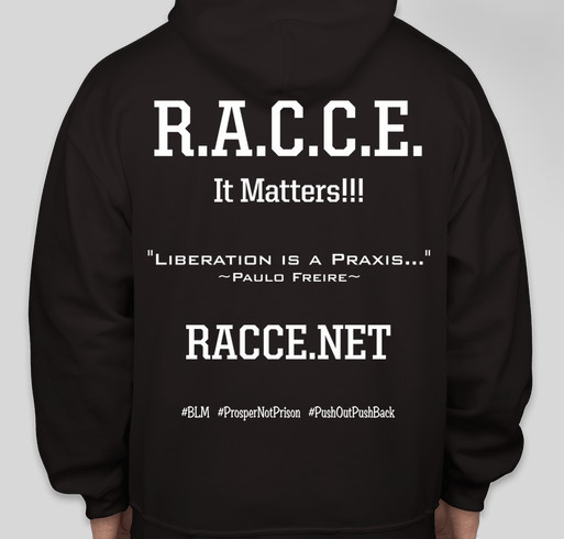 Raise Awareness with RACCE Fundraiser - unisex shirt design - back