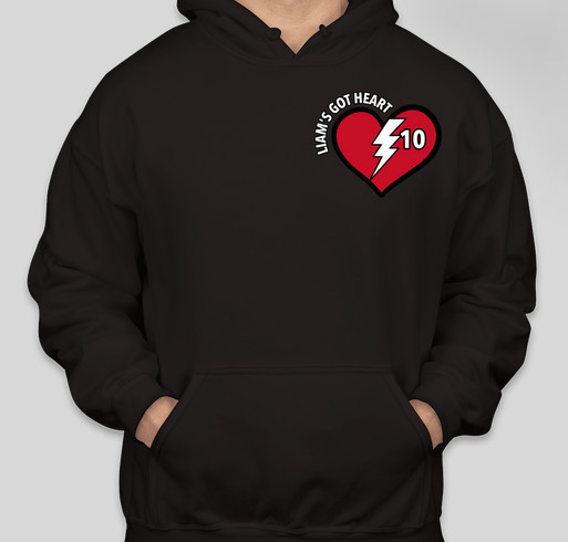 Liam 10th Heart day Fundraiser - unisex shirt design - front