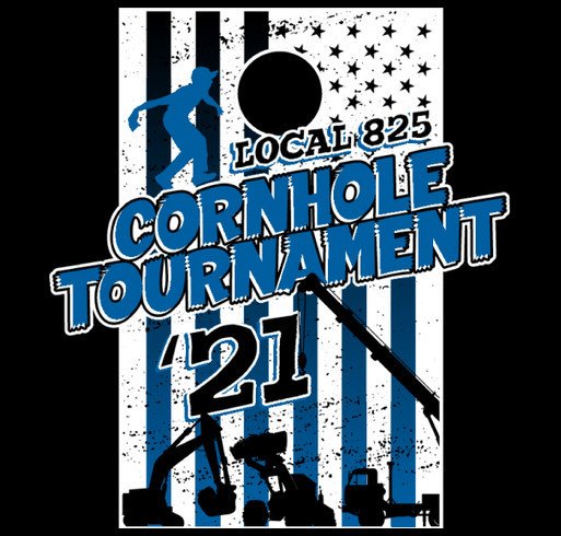 Local 825 Cornhole Tournament 2021 shirt design - zoomed