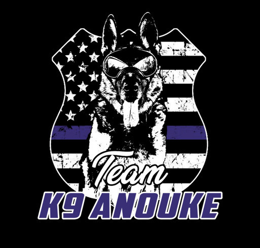 Team K-9 Anouke shirt design - zoomed