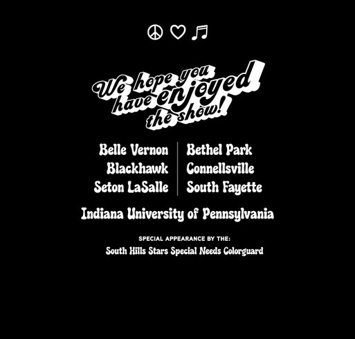 Bethel Park Music Boosters 2026 Festival of Marching Bands shirt design - zoomed