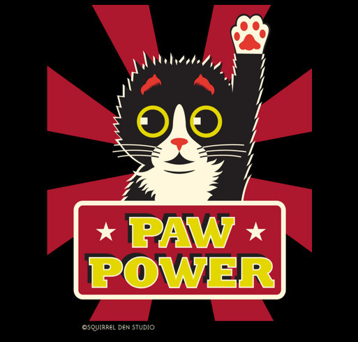 PAW POWER! Help Save Hurt Kitties shirt design - zoomed