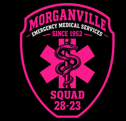 Morganville EMS Cadet Breast Cancer Fundraiser shirt design - zoomed