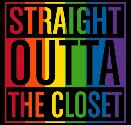 support the gay pride shirt design - zoomed