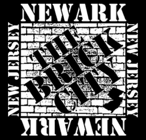 NEWARK NEW JERSEY " THE BRICK CITY " HOODIE shirt design - zoomed