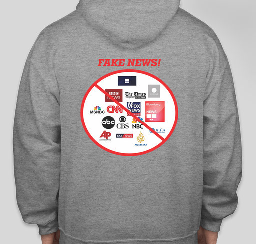 Support the United News Channel Fundraiser - unisex shirt design - back