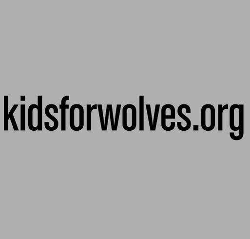 Kids for Wolves shirt design - zoomed