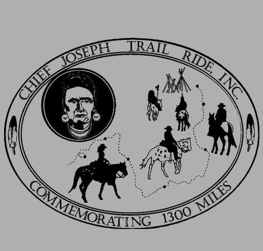 Chief Joseph Trail Ride Participant T-Shirt Fundraiser shirt design - zoomed