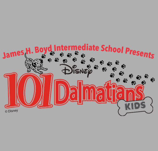 Boyd's 101 Dalmatians shirt design - zoomed