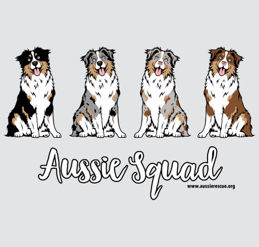 Aussie Rescue Fundraiser shirt design - zoomed