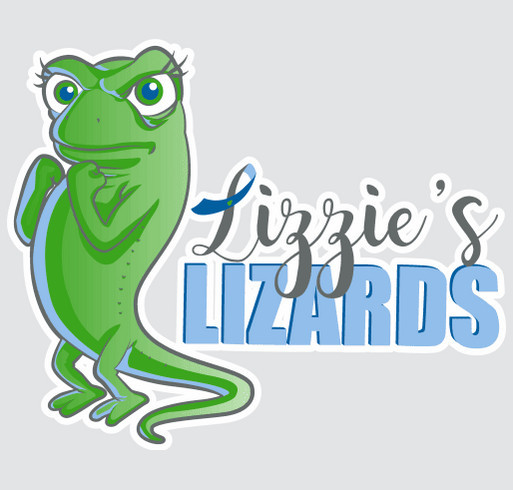 Lizzie's Lizards T1D Team 2026 shirt design - zoomed