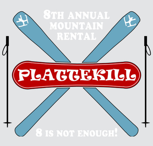 8th Annual Rent Plattekill shirt design - zoomed