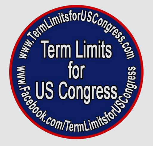Term Limits for US Congress PAC shirt design - zoomed