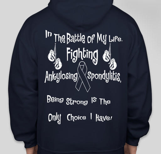 Fighting For Ankylosing Spondylitis Fundraiser - unisex shirt design - back