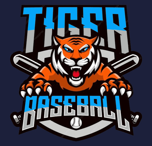 Fort Hamilton Tiger Baseball shirt design - zoomed