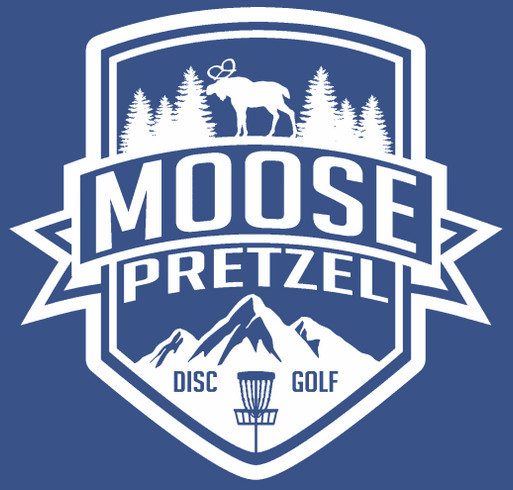Moose Pretzel Disc Golf Club shirt design - zoomed