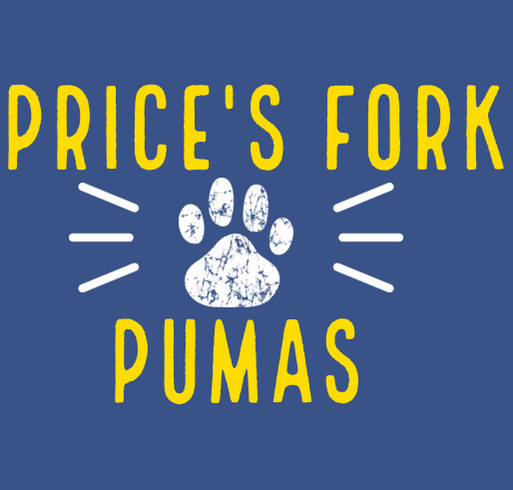 Price's Fork Elementary School Gear shirt design - zoomed